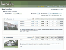 Tablet Screenshot of baraka-apts.com